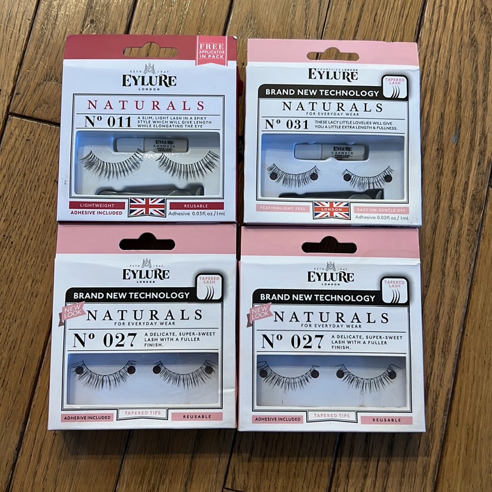 Bundle of 4 brand new Eylure falsies